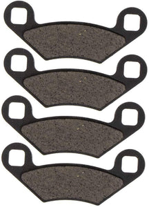 4-Pack Polaris A10MH50AJ (2010) A10mh50aj/Ax/Az Sportsman 500 Ho Front Rear Brake Pad Compatible Replacement