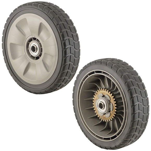 2-Pack Honda HRR216K8-VKA Lawn Mower Rear Wheel Compatible Replacement