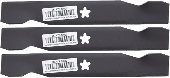 3-Pack Husqvarna TS1844B (1995) Tractor Blade Compatible Replacement