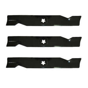 3-Pack Husqvarna YTH 2448 (96015000102) (2005-03) Ride Mower High Lift Blade Compatible Replacement