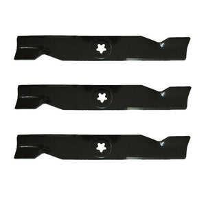 3-Pack Husqvarna YTH24K48 (96045003600) Yard Tractor High Lift Blade Compatible Replacement