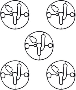 5-Pack Part number 695426 Float Bowl Gasket Compatible Replacement