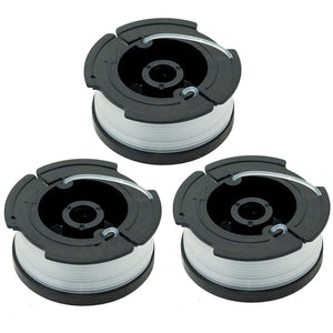 3-Pack Black and Decker NST2018L Type 2 18 Volt String Trimmer Spool Compatible Replacement