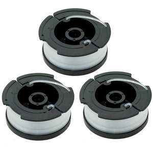 3-Pack Black and Decker LST400 (Type 1) 12" 20v MAX Lithium High Performance Trimmer and Edger Spool Compatible Replacement