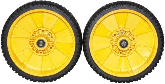2-Pack John Deere JE75 21-Inch Walk-Behind Mowers - PC10380 Wheel Assembly Compatible Replacement