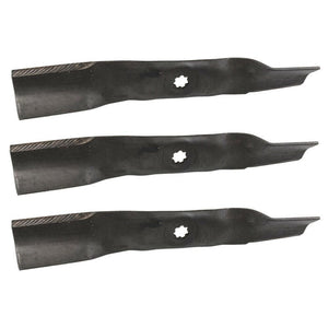 3-Pack John Deere S140 100 Series Tractor - PC13992 High Lift Blade Compatible Replacement